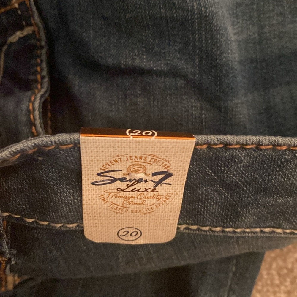 Seven 7 luxe cropped NWT jeans size 20 - Picture 6 of 11